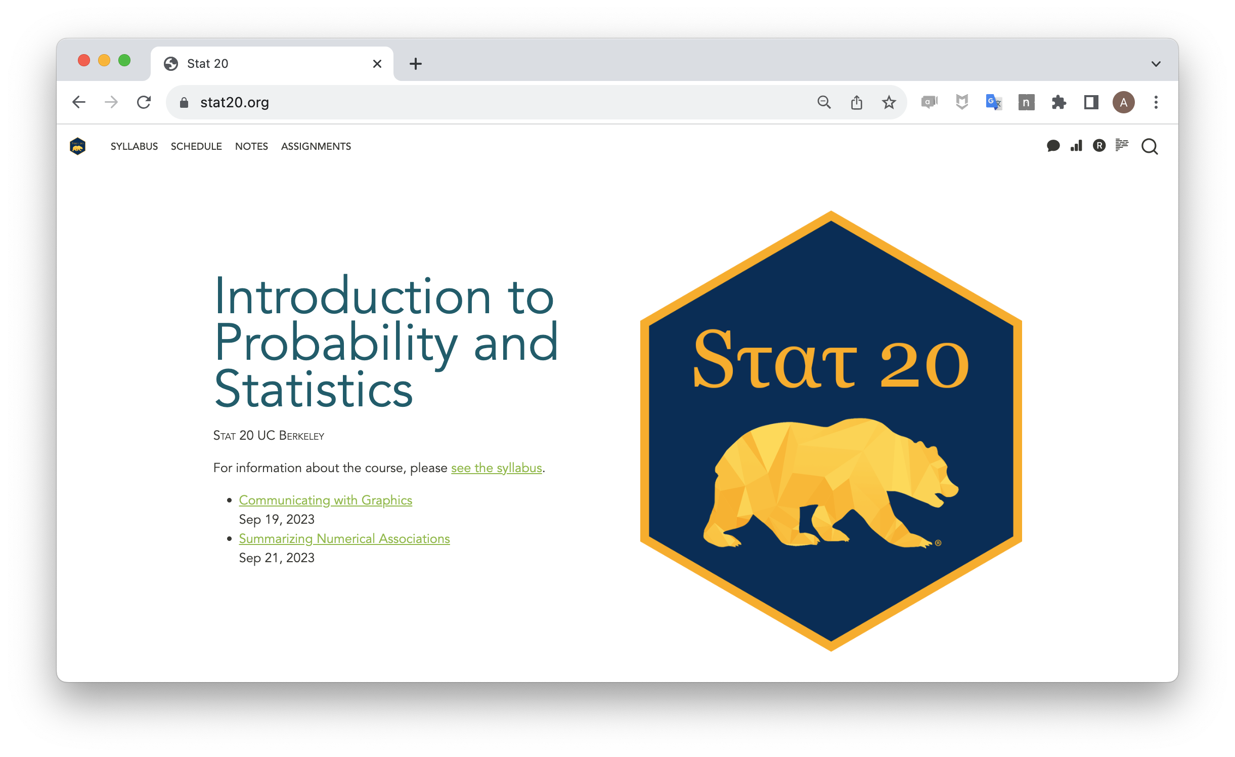 Screenshot of stat20.org